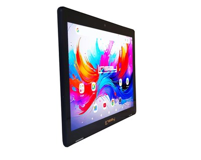 Linsay F10 Series 10.1" Tablet, Wi-Fi, Octa Core, 256GB eMMC, Android 15, with Brown Unique Oracle Keyboard Case & Briefcase