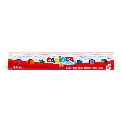 CARIOCA Joy Washable Kids Markers, Fine Tip, Assorted Colors, 100/Set (CRA41019)