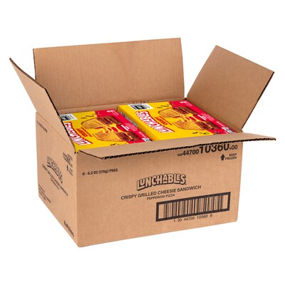 Lunchables Crispy Pepperoni Pizza Grilled Cheesies, 6.2 oz, 12/Pack (220-02479)