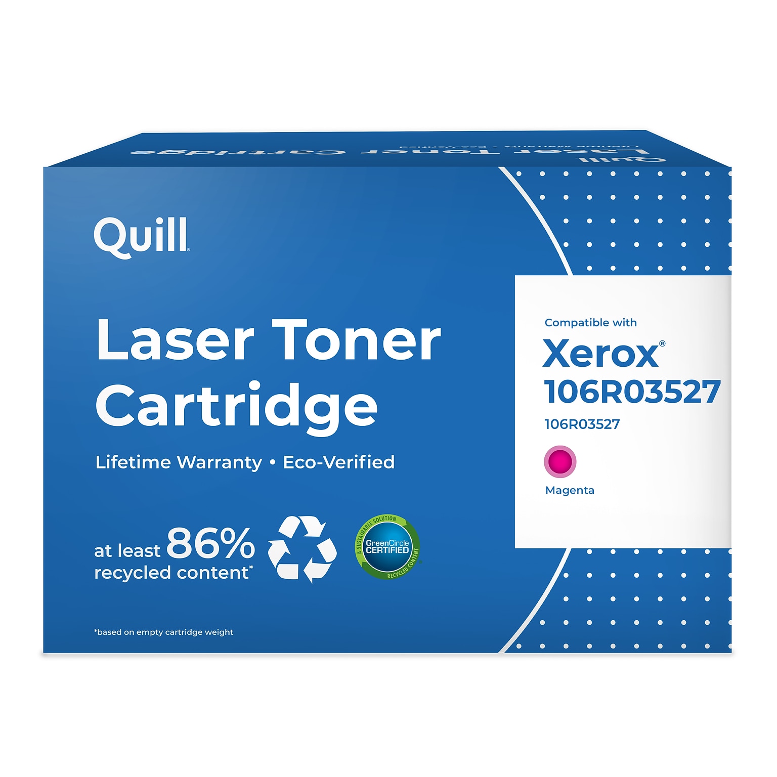 Quill Brand®  Remanufactured Magenta Extra High Yield Toner Cartridge Replacement for Xerox C400 (106R03527) (Lifetime Warranty)