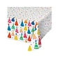 Creative Converting Hats Off Birthday Tablecloth, Multicolor, 3/Pack (DTC372506TC)