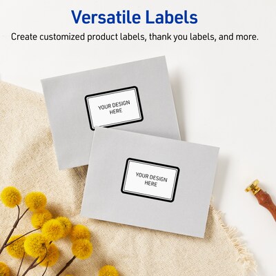 Avery Laser/Inkjet Rectangle Multipurpose Labels, 4" x 3-1/3", White, 40/Pack (S00DM0)