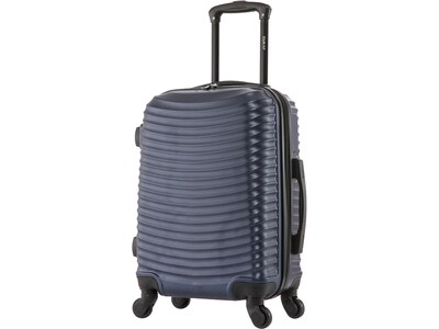 DUKAP Adly 20 Hardside Suitcase, 4-Wheeled Spinner, TSA Checkpoint Friendly, Navy Blue (DKADL00S-BL