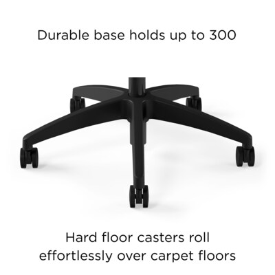 Union & Scale™ Workplace2.0™ 500 Series Armless Vinyl Task Chair, Black 52266)
