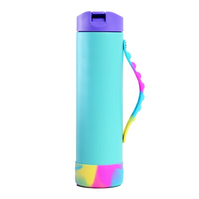 Elemental Iconic Pop Stainless Steel Triple Wall Insulated Water Bottle, 20 oz., Blue Tie Dye (EMLEB20PBTD18P)