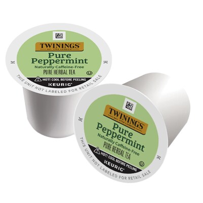 Twinings Pure Peppermint Herbal Tea, Keurig® K-Cup® Pods, 24/Box (TNA85813)