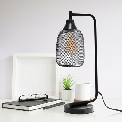 Elegant Designs LED Desk Lamp, 19", Matte Black Metal (LD1060-BLK-LB)