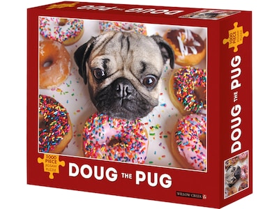 Willow Creek Doug the Pug 1000-Piece Jigsaw Puzzle (39811)