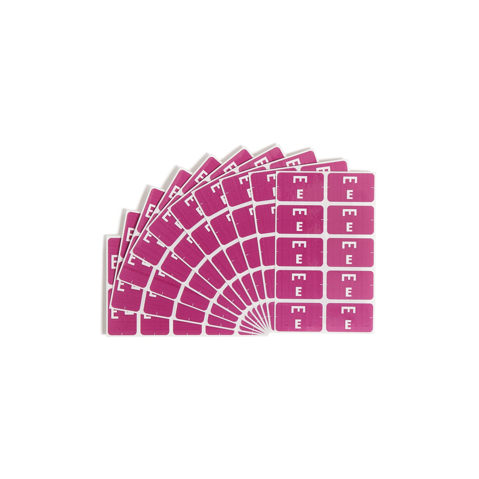 Smead AlphaZ ACCS Color-Coded Alphabetic Labels, E, Purple with White Lettering, 100/Pack (67175)