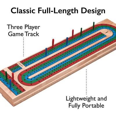 Mainstreet Classics Wooden Barony Cribbage Board (55-0106)