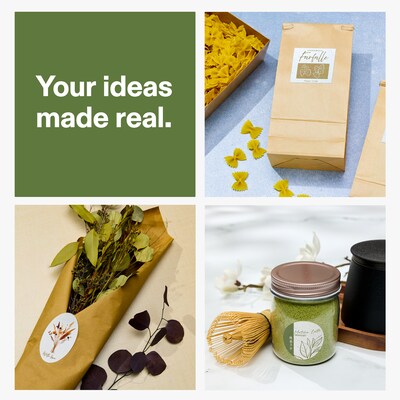 Avery Hemp Round Laser/Inkjet Multipurpose Labels, 2-1/4" Dia, Off-White (96/Pack)