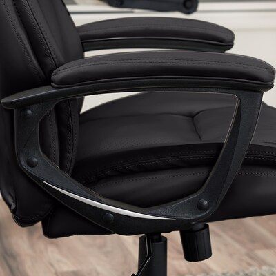 Serta Bonded Leather Executive Chair, Black (CHR200097)