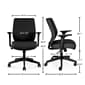 Union & Scale™ Essentials Ergonomic Fabric Swivel Task Chair, Black (UN59380)