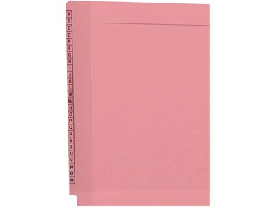 Medical Arts Press Kardex Match Reinforced End Tab File Folder, Straight Cut, Letter-Size, Pink, 100/Box (F1170-PNK)