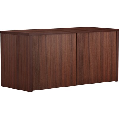 Lorell Essentials Series 36"W Wall-Mount Hutch, Espresso (LLR18240)