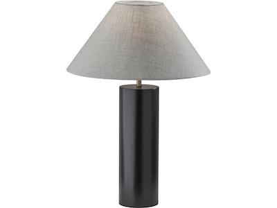 Adesso Martin Incandescent Table Lamp, Black/Light Gray (1509-01)