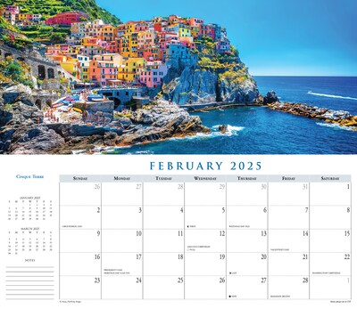 2025 Willow Creek 15" x 6.5" Monthly Wall Calendar, Multicolor (48290)