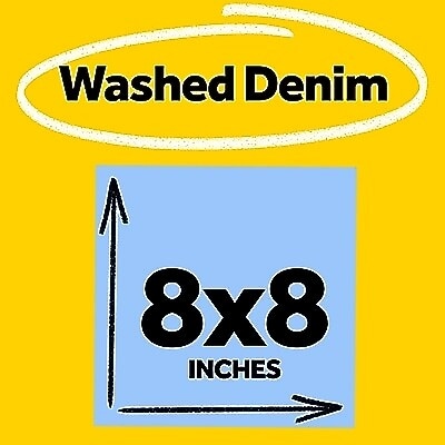 Post-it Big Super Sticky Notes, 8 x 8, Washed Denim, 30 Sheets/Pad (BN-8BLU)