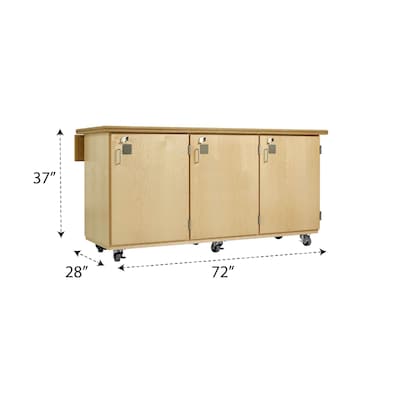 Diversified Woodcrafts Command Robotics Workbench, 72 x 28, Light Hardwood (XR-7228M)