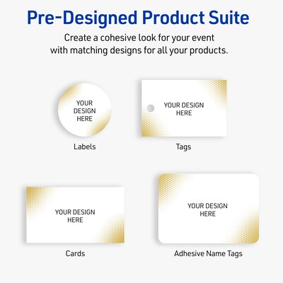 Avery Laser/Inkjet Square Multipurpose Labels, 3" x 3", White, 60/Pack (S00EWQ)