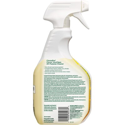 CloroxPro Clorox EcoClean All Purpose Cleaner Degreaser Spray Bottle, 32 fl. oz. (60276)
