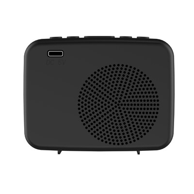 LAX White Noise Alarm Clock, Black