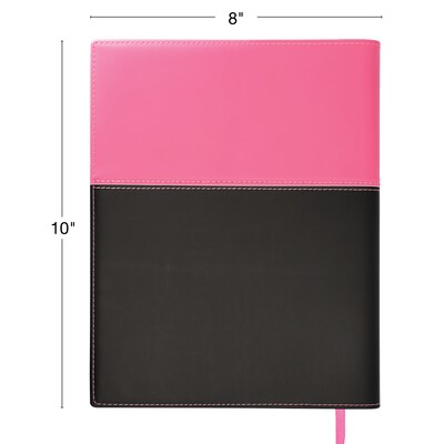 2027 Excello Brands 8" x 10" Weekly & Monthly Standard Planner, Paperboard Cover, Pink/Black (PKT-CY27-810-PK)