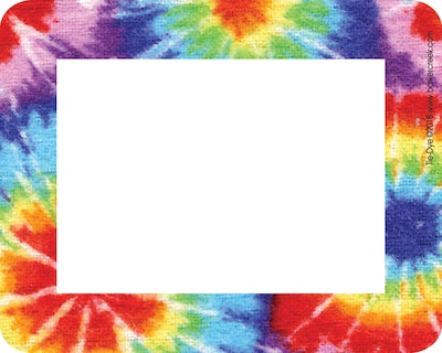 Barker Creek Tie-dye Name Tag, 3 1/2 W x 2 3/4 D, 45/Pack