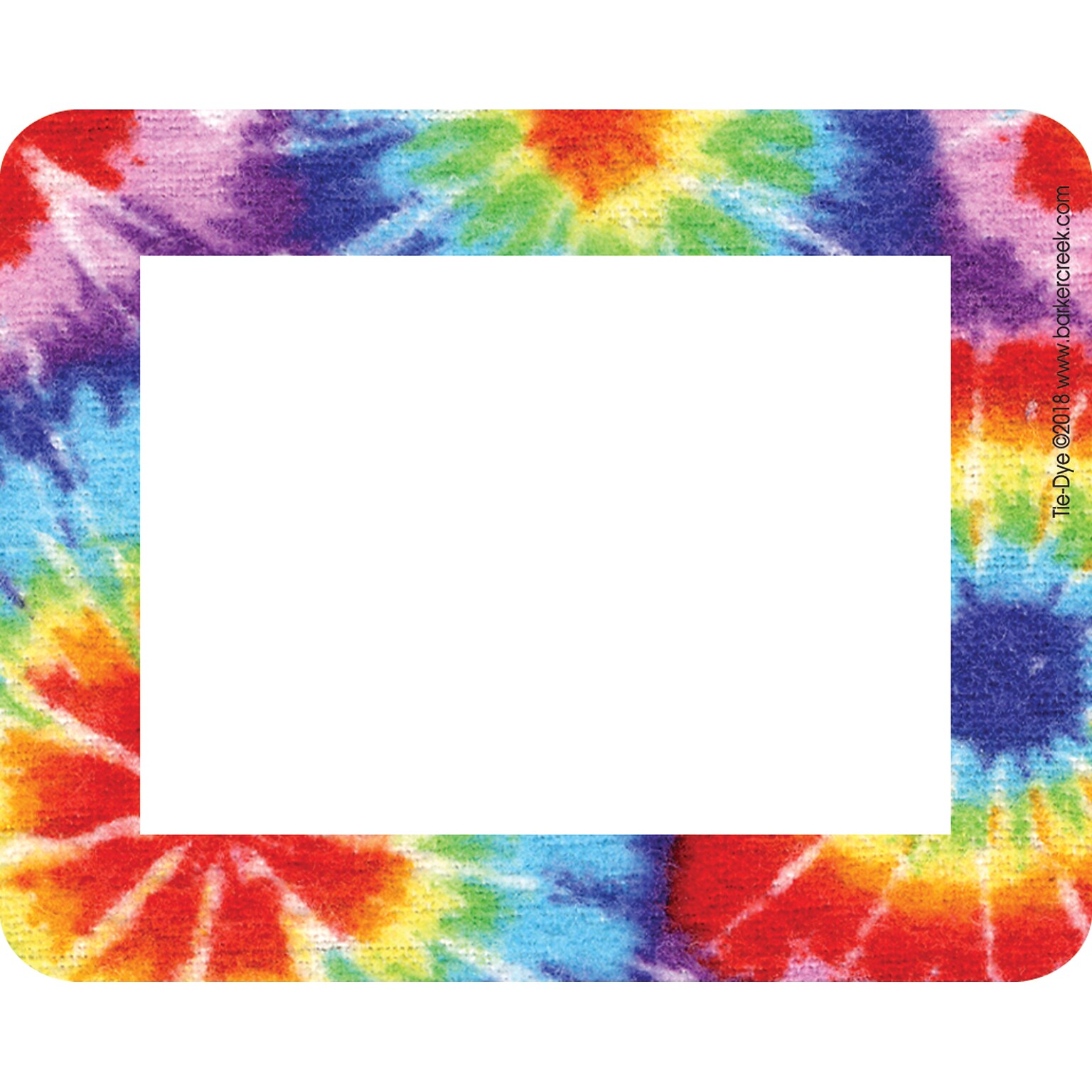 Barker Creek Self-adhesive Tie-Dye School Name Tags, 2.75 x 3.5, 45/Pack (LL1503)