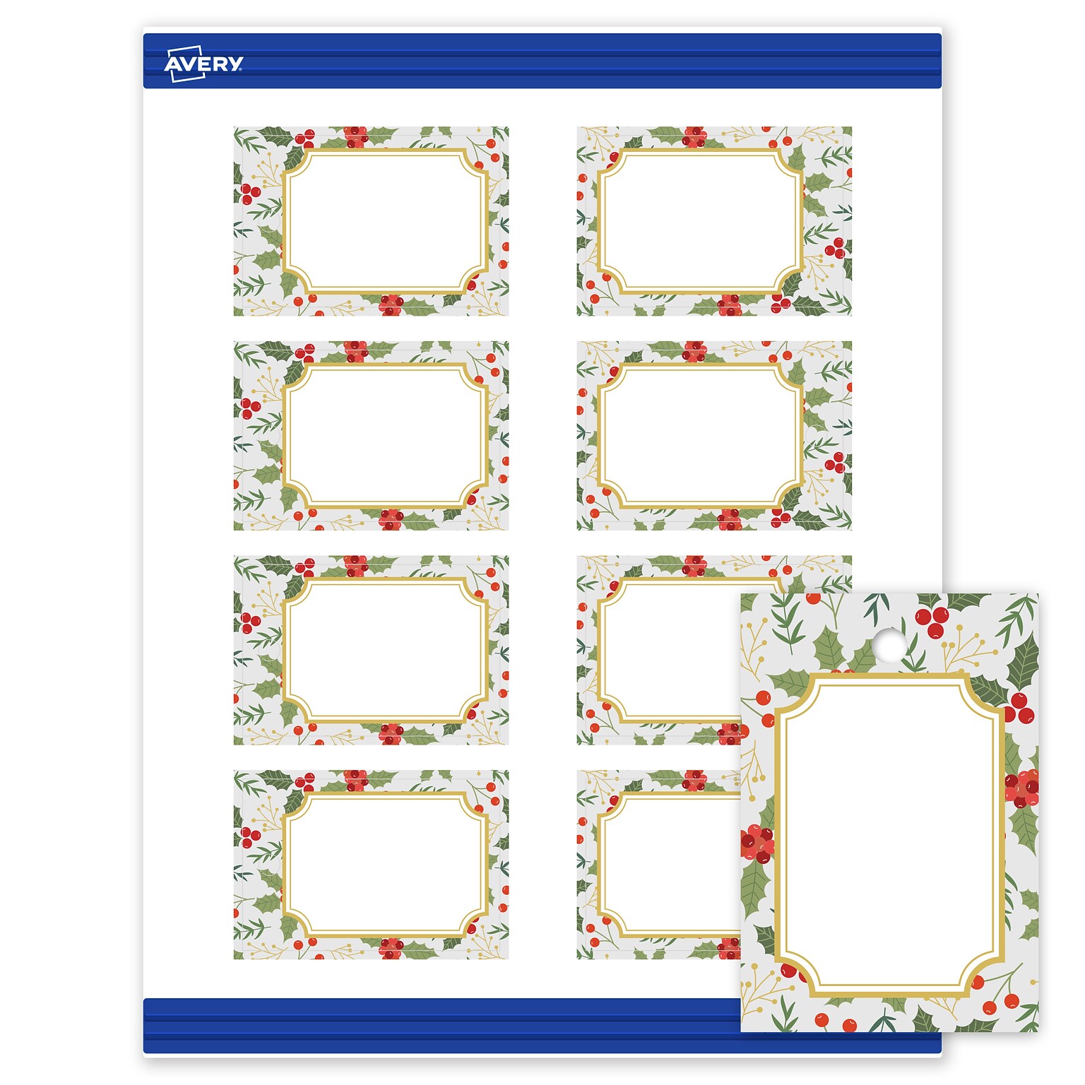 Avery  3 Blank Price & Merchandise Tags, White, 80/Carton (S00-FEA-PRMWT10)