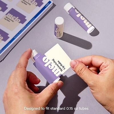 Avery Laser/Inkjet Lip Balm Labels, 2-3/16" x 2-1/8", White, 300 Labels/Pack (19479370673)