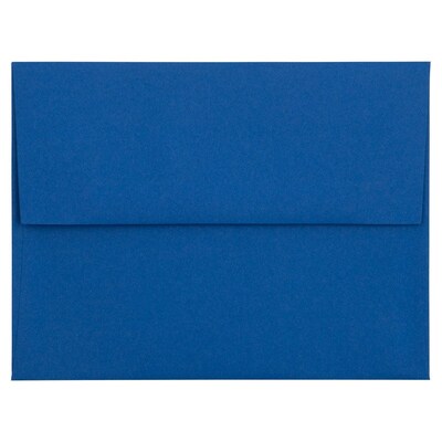 JAM Paper A2 Invitation Envelope 4 3/8 x 5 3/4, Presidential Blue, 25/Pack (563913396)