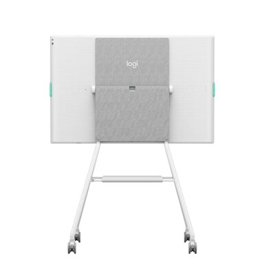 Logitech Rally Board 65 HD 4K Video Conferencing System Bundle, Mobile Cart, Off-White (991-000562)