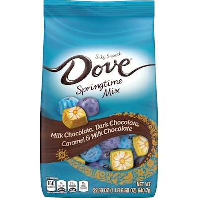 Dove Silky Smooth Springtime Mix Assorted Chocolate Pieces, 22.6 oz (MMM59489)