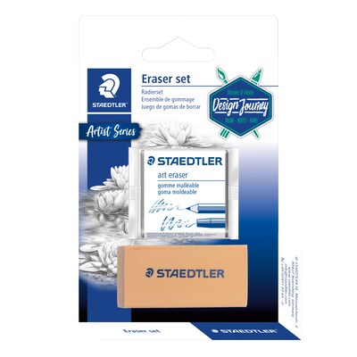 Staedtler Art Eraser, Natural, 2/Pack (525925 BK2)