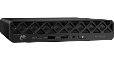 HP EliteDesk 8 Mini G1i AI Desktop Computer, Intel Core Ultra 7 265T, 16 GB RAM, 256 GB SSD, Windows 11 Pro (D32QPUT#ABA)