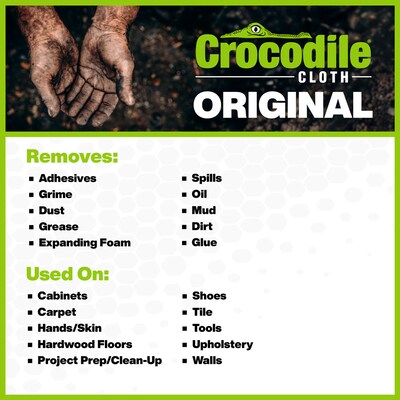 Crocodile Cloth Original Cleaning Cloths, 15" x 10", 100/Pack (5900-100)