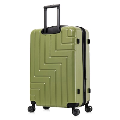 DUKAP Zahav 29.52" Hardside Suitcase, 4-Wheeled Spinner, TSA Checkpoint Friendly, Green (DKZAH00L-GRN)