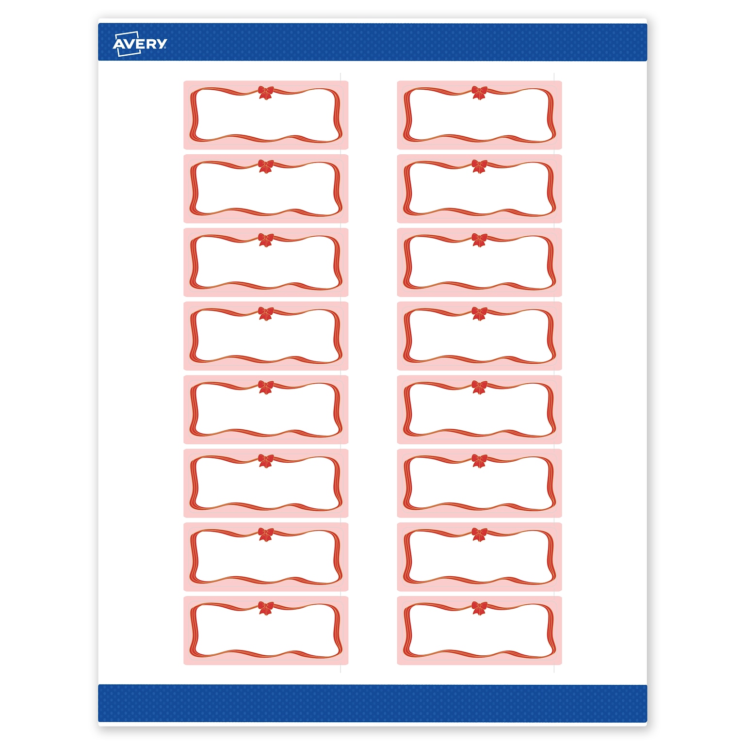 Avery Rectangle Multipurpose Labels, 1 x 2-5/8, White, 160/Pack (19479370570)