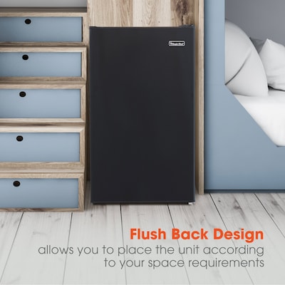 Magic Chef Reversible Door Refrigerator w/Freezer, 4.4 Cu. Ft., Black (HMR440BE)