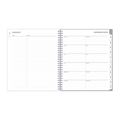 2027 Blue Sky Rue Du Flore 8" x 10" Calendar Year Monthly Planner, Plastic Cover (101605-27)