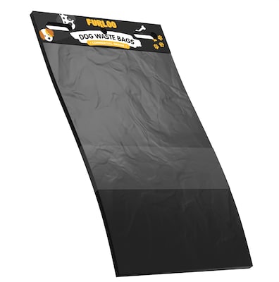 Furloo Heavy Duty Pet Waste Disposal Bags, 2 Gallons, Black, 1000 Total Bags (FLO21-10)