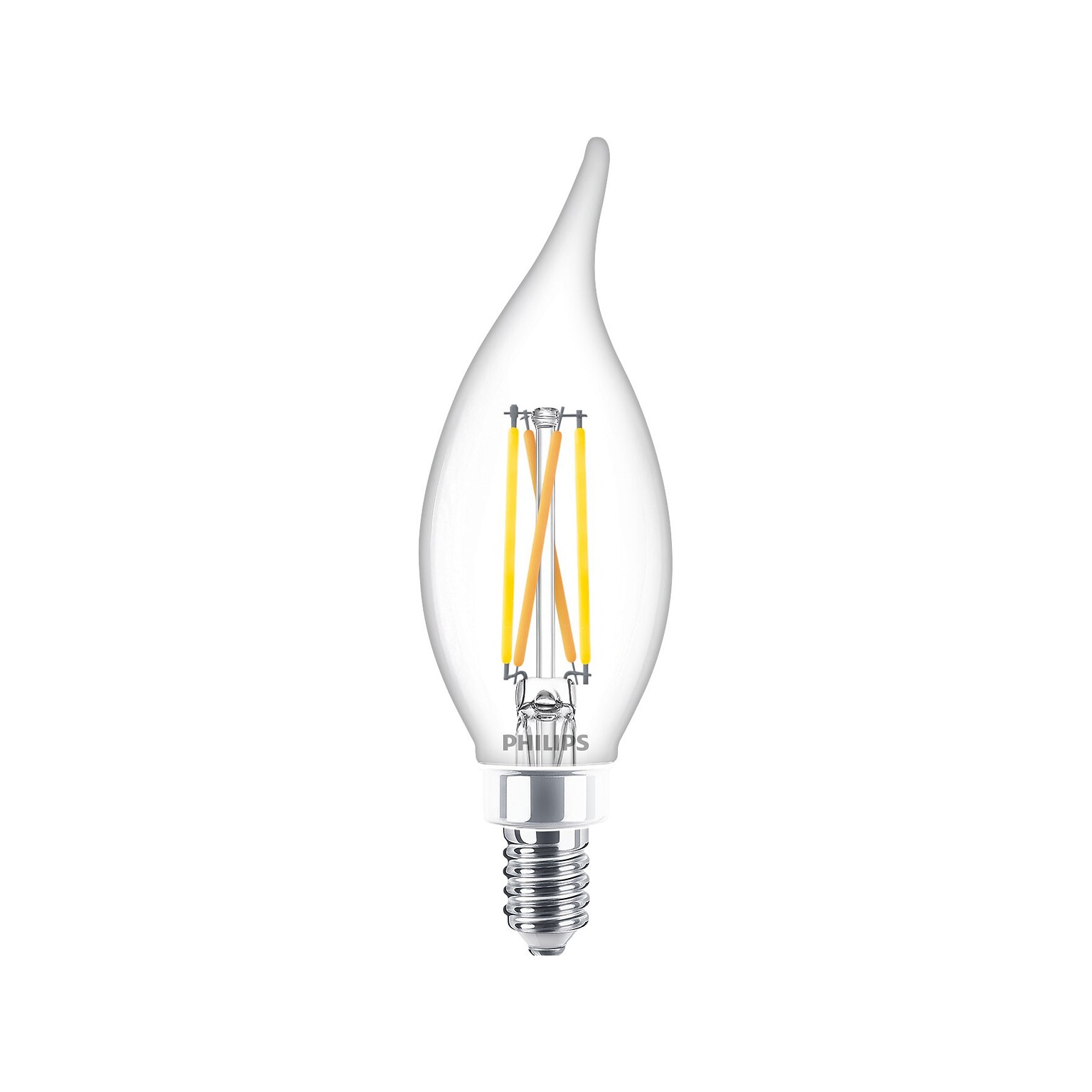 Philips 2.3-Watt Warm Glow LED Decorative Bulb, 6/Carton (566653)