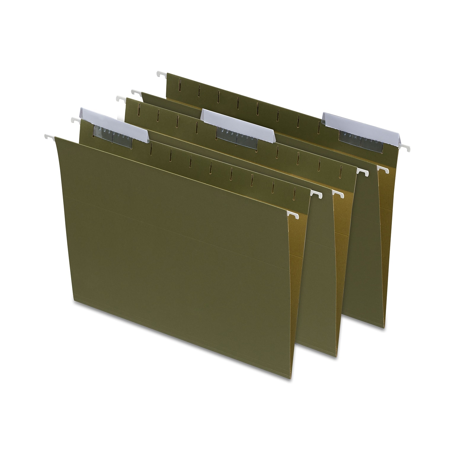 Staples® 95% Recycled Hanging File Folders, 1/3-Cut Tab, Letter Size, Standard Green, 25/Box (ST116806/116806)