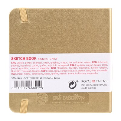 Talens Art Creation 4.7" x 4.7" Sketch Book, 80 Sheets/Book, 5/Bundle (TLN9314144M-5)