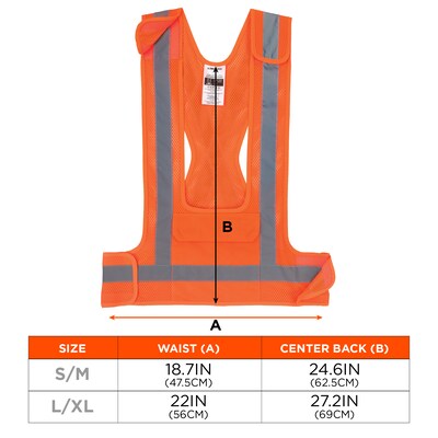 Ergodyne GloWear 8142BA High Visibility Safety Vest, ANSI Class O1, Lime, 4X/5X (27023)