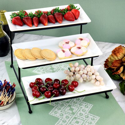 Elama Porcelain Serving Trays, 3 Trays (937115623M)