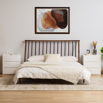 Iris Stackable Wide Chest, 3 Drawer, White, 2/Pack (540012)