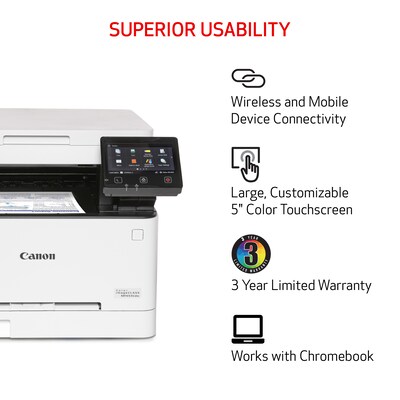 Canon Color imageCLASS MF653Cdw Wireless Color All-in-One Laser Printer (5158C007)
