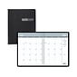 2024-2025 House of Doolittle 8.5" x 11" Academic Monthly Planner, Leatherette Cover, Black (26502-25)